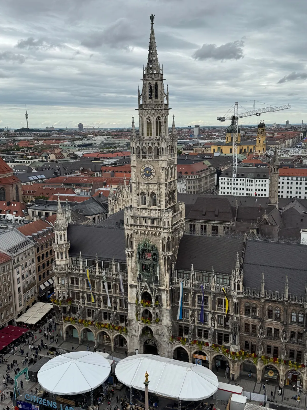 Marienplatz and the New Town Hall in Munich